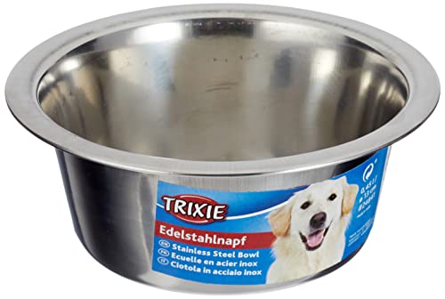 Trixie 6183 Edelstahlnapf, 0,45 l/ø 13 cm, metallisch