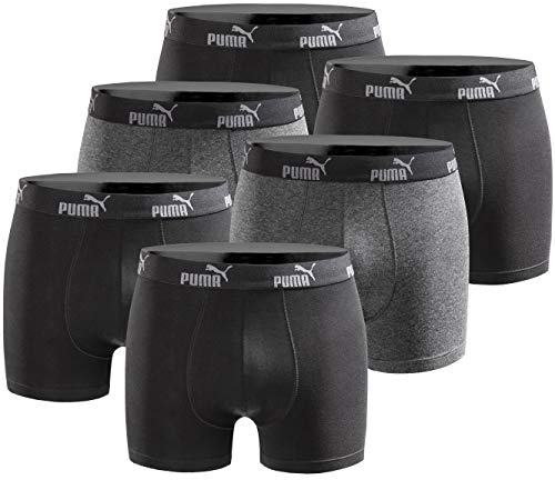 PUMA Herren Boxershort Limited Statement Edition 6er Pack - Jet Black - Gr. M