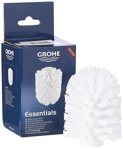 GROHE Essentials, Ersatzbürstenkopf für Toilettenbürsten (7cm Durchmesser, langlebig, robust), weiß, 40791001
