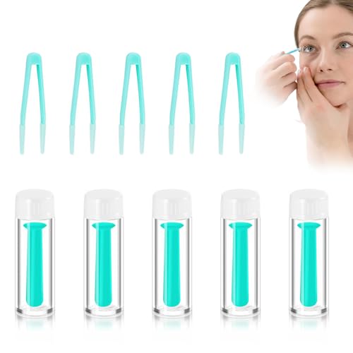 Yuqilin 10 Stücke Kontaktlinsen Einsetzhilfe,Kontaktlinsen Sauger Contact Lens Applicator Entferner Tool Entferner Inserter,Unverzichtbares Zubehör für Hygienisches Trageerlebnis