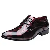 Halbschuhe Herren Businessschuhe Mit Glattleder Leder Schuhe Fashion Classic Business Shoes Anzugschuhe FüR Formale AnläSse Slip On Freizeitschuhe Walkingschuhe Arbeitsschuhe FüR MäNner