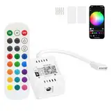 SUBOSI Wifi RGBWW/RGBCW Led Streifen Kontroller mit Alexa,Wifi/App gesteuert,Fernbedienung Steuerung Controller Arbeiten,16 Millionen Farben,20 Dynamische Modi,Sound Aktiviert, Statische Farbwechsel