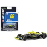 Dallara IndyCar #26 Colton Herta Gainbridge Andretti Autosport NTT IndyCar Serie (2023) 1/64 Druckguss Modellauto von Greenlight 11553