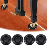 Klavieruntersetzer,4pcs Möbeluntersetzer aus Hartholz,Klavierrollenbecher,Rutschfest Möbeluntersetzer Hartholz,Piano Caster Cups,Klavierfüsse Untersetzer,Bodenschoner für Konzertflügel