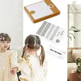 Aizuoni Spiegel Wachstumsdiagramm Für Die Wand, Kinder Wachstumstabelle Spiegel, Growth Chart Mirror Puzzle-Spiegel, Wachstumstabellenspiegel, Aussagekräftige Wachstumstabellen-Spiegel Für Kinder