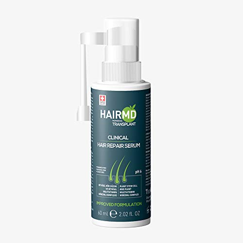 HairMD Transplant Clinical Repair Serum - 60ml Hair Regrowth Serum - Prevents Posttransplant Hair Loss - Stimulates New Hair Growth - Fast and Effective Results - Sanfte Formula