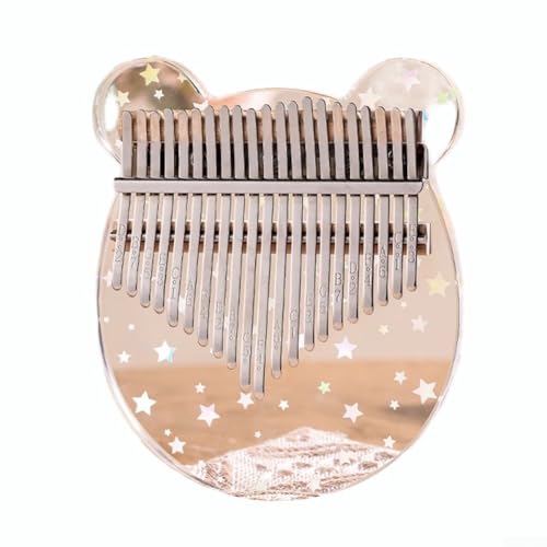 Einzigartige, runde Form mit 17 Tasten, Acryl-Kalimba-Daumen, leicht zu erlernen