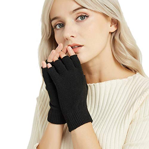 Novawo Wolle Mischung Fingerlose Handschuhe Warme Armlinge