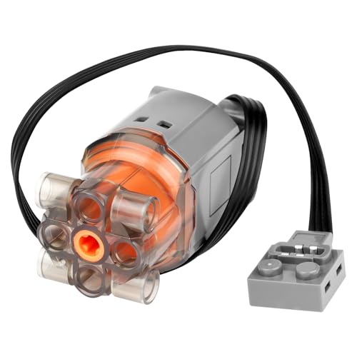 HOTUT L-Motor, Elektrischer Motor für TechnologieSerie, Power Function Zubehör Kompatibel mit TechnikZug, Elektrisch Spielzeug Motor für Technik Ferngesteuertes Elektro Baustein Modellserien