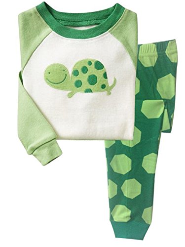 Little Hand Baby-Jungen Schlafanzug Kinder Nachtwäsche Langarm Zweiteilige Tier Pyjama Baumwolle Weihnachten Babykleidung 98 104 110 120