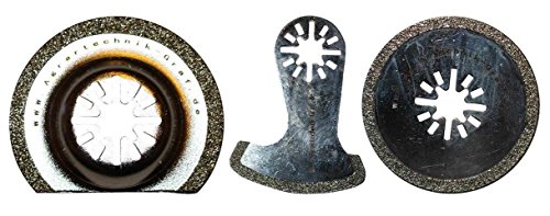 Agrartechnik-Graf Diamant Set 58 mm, 63 mm und 65 mm für Fliesenfugen für Fein Multimaster