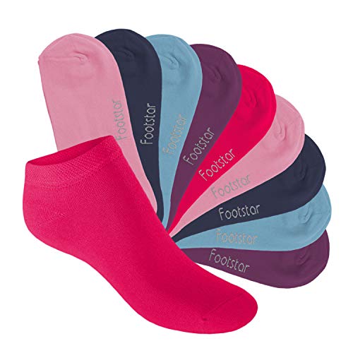 Footstar Kinder Sneaker Socken (10 Paar) - Sneak it! - Sweet Colours 35-38