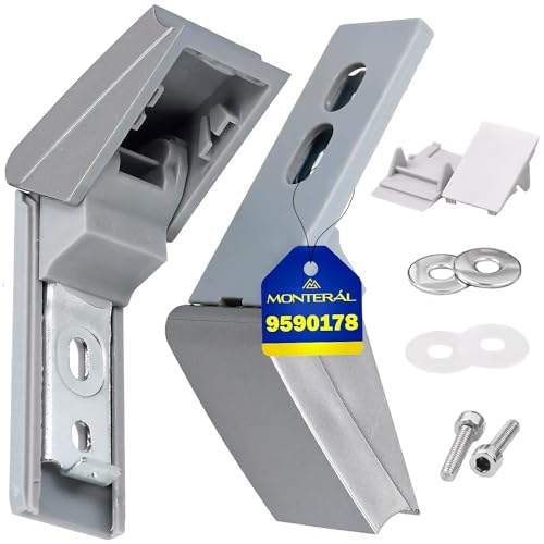 Set Scharniere für Türgriff Kühlschrank für Liebherr 9590178 9590124 Garantie 10 Jahre - MONTERAL