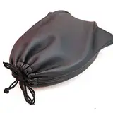 Kopfhörer Tasche,Leder Weiche Aufbewahrungstasche Tasche, Leder-Kopfhörer-Aufbewahrungstasche Mit Kordelzug,wasserdichte Earphone Schutzbeutel, Universelle Headphone Schutztasche