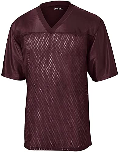 Herren Fußballtrikots Replica in Erwachsenengrößen: XS-4XL, Kastanienbraun, XX-Large