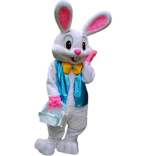 MatGui Osterhase Hasen Hasen Maskottchen Kostüm Erwachsene Größe Fasching Halloween Braun