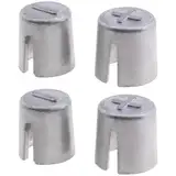 Batterieanschlusshülsen, Autobatterie Klemmen Konverter, Anschlussadapter Anodenkathodenhülsen, 4PCS Batteriehülsen Autobatterieklemmen Konverterpfostenadapter Metallmaterial Anodenkathodenhülsen