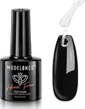 Modelones No Wipe Top Coat Gel UV Nagellack Hema-free Überlack für Gelnägel Gel Nagellack Nail Art Starter Manicure LED Gellack 10ml