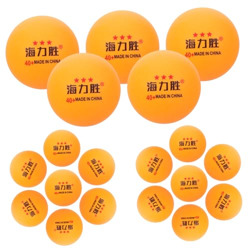 Milisten 50 Stück Runde Pongbälle für Tischtennis-Material Trainingsbälle für Sportwettkämpfe