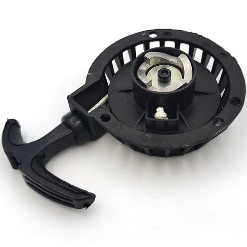 Wasserquelle Mini-Motorzugstarter 49CC Aluminium Recoil Moto Start für Mini Pocket Dirt Bike ATV Quad Schwarz