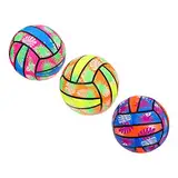 BCOATH 3St der Ball Kinderspielzeug Spielzeug für Kinder poolofen Kinderball aufblasbarer Wasserball Fußball Faltbarer Pool Beach-Spielzeug-Volleyball aufblasbares Volleyballspielzeug PVC