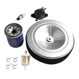 Eawfgtuw Luftfilter-Kit, Outdoor-Elektrogeräteteile, Gartengeräte-Wartung mit Ölfilter, Kraftstoffpumpe, Magnetklemmen, Ersatzteil-Set für Motor