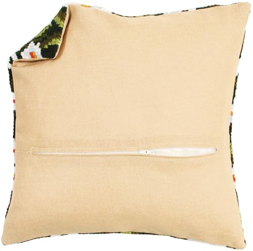 Vervaco Kissenrücken mit Reissverschluss, Baumwolle, Beige, 45.0 x 45.0 x 0,3 cm, PN-0164979