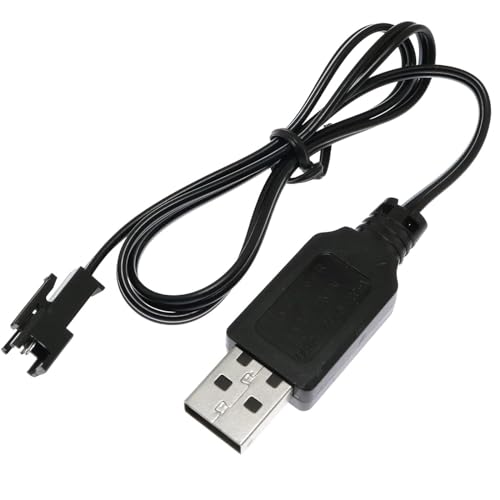 CABLEPELADO USB Ladekabel 50cm RC Auto USB Ladekabel 4.8V 250mA SM-Stecker für RC Fahrzeuge
