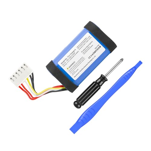 12000mAh Ersatzakku für JBL Charge 4, Charge 4BLK, Charge 4J, CHARGE4BLUAM,Passt zu Teilenummer 1INR19/66-3, ID998, IY1068 mit Installationswerkzeug (Nicht für Charge 4Q)