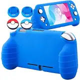 YoRHa Handle Grip Soft Silikon Kautschuk Schutzhülle Skin Cover Hülle Griff(Blau) x 1 für Nintendo Switch Lite [9.2019 Slim Modell]