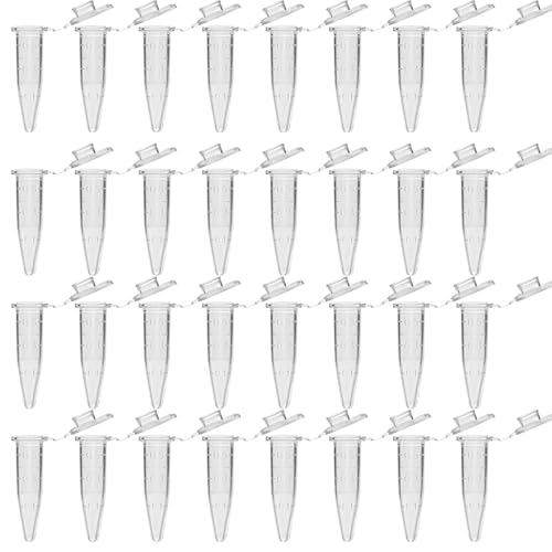 200 Stück Zentrifugenröhrchen, Globuli Röhrchen Leer, Globuli Aufbewahrung, Röhrchen, Klar Konisch Mikro Zentrifugenröhrchen Für Labore Biologische Experimente (0.5ml)