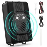 ZZOUFI Marderschreck Auto, Marderschutz für Dachboden Haus Garten, Marderabwehr mit Ultraschall Blitzlicht, Anti Marder Vertreiben, Flexible Stromversorgung - 12V Autobatterie, AA-Batterie oder USB