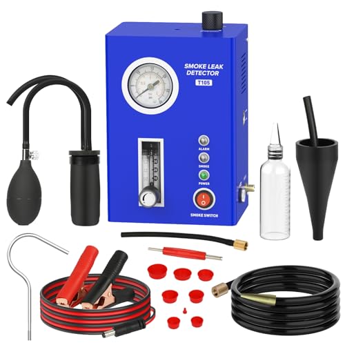 PLAYOCCAR Automobiler Rauchmaschinen, EVAP-Rauch-Durchlass-Detektor mit eingebauter Luftpumpe, Drucksensor für Rohrsysteme, Kraftstoff-Durchfluss, 12-Volt-Vakuum-Diagnose-Prüfgerät für alle Autos