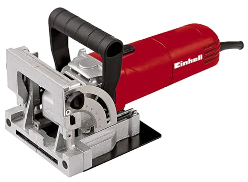 Einhell Flachdübelfräse TC-BJ 900 (860 W, 14 mm, Winkel- und Höheneinstellung, Staubfangsack)