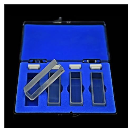 Flüssigprobenzelle, Glasküvette, Flüssigkeitsprobenzelle, Lichtweg 10 mm, Absorptionszellen, 3,5 ml