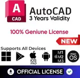 AutoCAD Software (3 Jahre + 3 Geräte offizielle Lizenz) (Für alle Geräte Windows, MacOS, Android iPAD) Originallizenz (2018 bis 2025) 3 Benutzer gleichzeitig, 3 JAHRE GÜLTIGKEIT