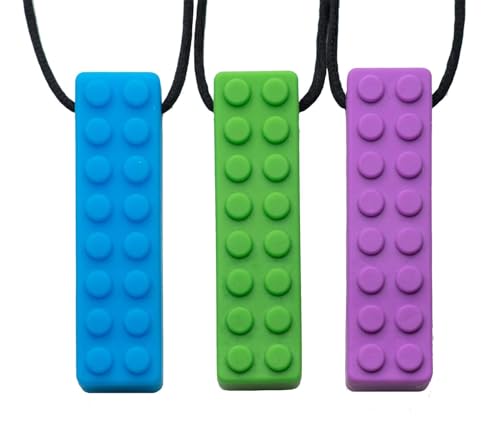 Tilcare Chew Chew Sensory Kauen Halskette - Am besten für Kinder oder Erwachsene, die gerne beißen oder Autismus haben - Langlebiges und starkes Silikon-Kauspielzeug - Kaukette für Jungen und Mädchen
