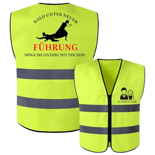 JGA Männer Weste Junggesellenabschied Männer Kostüm JGA Kostüm Männer JGA Accessoires Männer Bräutigam JGA Game Over lustig Geschenk Jungesellen Abschied JGA Weste für Poltern Junggesellenabschied