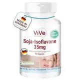 Soja-Isoflavone 35mg - 60 Kapseln - hochdosiert und vegan - aus standardisiertem Sojabohnen-Extrakt | Qualität aus Deutschland von ViVe Supplements