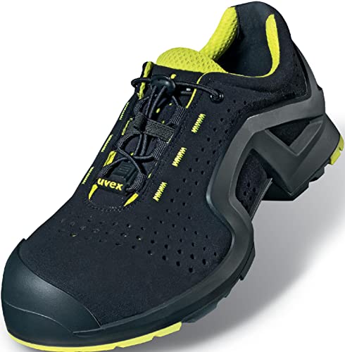 Uvex Sicherheitshalbschuh/Arbeitsschuh 8514 S1P, Schwarz/Lime, 43 EU