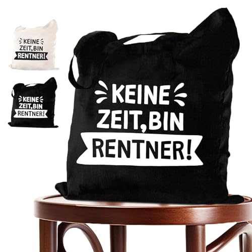 Rentner Geschenk Mann und Frau, Renteneintritt Geschenk Abschiedsgeschenk Kollegen Lustig Rente Tasche 38x42, Lustige Ruhestand Geschenke für Frauen und Männer als Pensionierung Dankeschön Geschenke