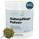 dog1 Zahnpflege Pulver für Hunde I Mittel gegen Zahnstein Hund - Natürliche besonders effektive Zahnreinigung bei gelben Zähnen, Mundgeruch und Plaque (200 g)