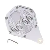 Générique Halterung für Fahrerlaubnis für Motorrad – sechseckige Halterung für Steuerscheibe, Halterung aus Aluminium mit Schlüssel für Etikett und Karte für Roller und Motorrad, silber, Se référer au
