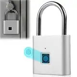 Vorhängeschloss Fingerabdruck, USB-Aufladung Schloss mit Fingerabdruck, Wetterfest Vorhängeschloss mit Fingerabdruck, Fingerabdruck Schloss für Fitnessstudio, Gepäck, Lagerhäuser, Spind