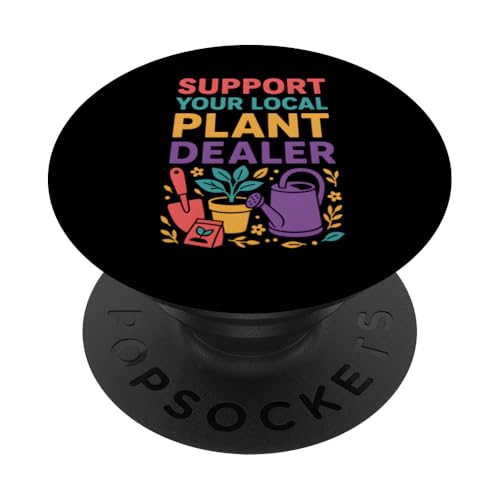 Gartenunterstützung Ihr örtlicher Pflanzenhändler Vintage Botanical PopSockets Klebender PopGrip