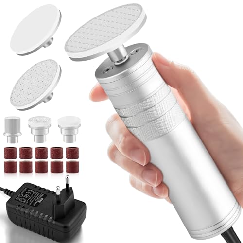 Elektrischer Hornhautentferner Einstellbare Geschwindigkeit Professionelle Hornhautentferner Elektrisch mit Nano Glas für Tote Harte Haut, 2 in 1 zur Fuß- und Handpflege