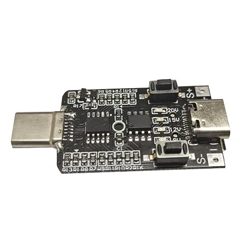 PD2.0/3.0 Decoy Trigger-Motherboard-Modul, Typ C USB PD Schnelllade-Trigger-Modul 100 W Ausgangsspannung 9 V/12 V/15 V/20 V einstellbar für Netzteile mit PD-Protokoll