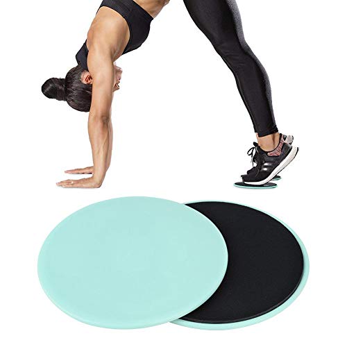 Sliding Gliding Discs - Übung Sliding Gliding Fitness Disc Fitness Core Slider Sport Ganzkörpertraining 2PCS(Grün)