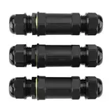 WEBN OM686-3 IP68 Wasserdichte Abzweigdose, 3 Wege Außenkabel Verschraubungen Kabelverbinder Verteilerdose, Wasserdichte Aussensteckdos Anschlussdose für 4-12MM Kabel