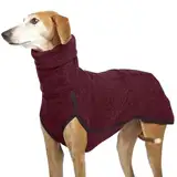 Whippet Pullover, Windhund Mantel Aus Fleece für Große Hunde, Rollkragen Hundepullover Fleece-Hemd, Hunde Fleeceweste, Winter Stretch Rollkragenshirt für Kleine, Mittlere und Große Hunde